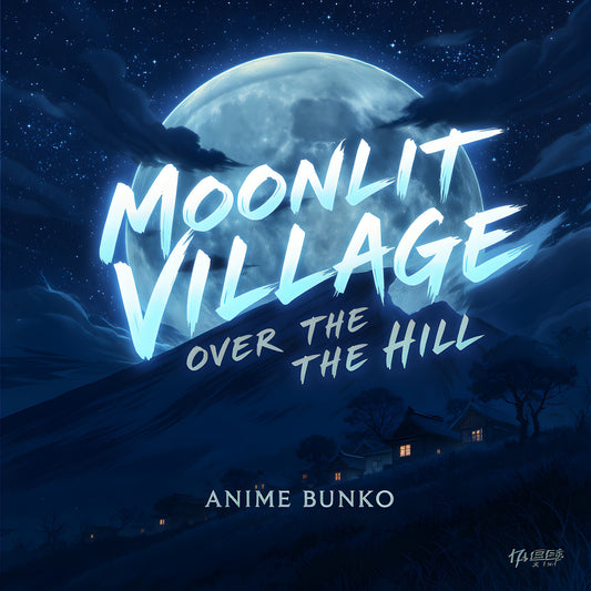 Moonlit Village Over the Hill